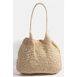 Fame Braided Long Handle Tote Bag